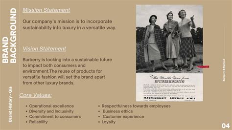 burberry mission statement